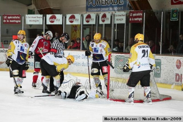 Photo hockey match Briançon  - Strasbourg  le 28/11/2009