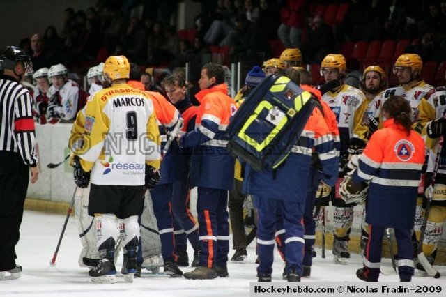 Photo hockey match Briançon  - Strasbourg  le 28/11/2009