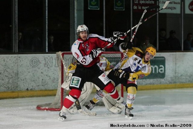 Photo hockey match Briançon  - Strasbourg  le 28/11/2009
