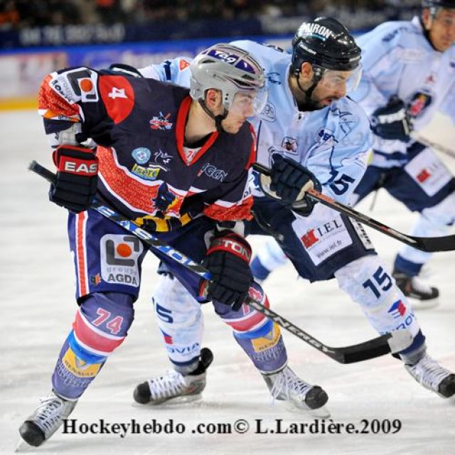 Photo hockey match Grenoble  - Angers  le 28/11/2009