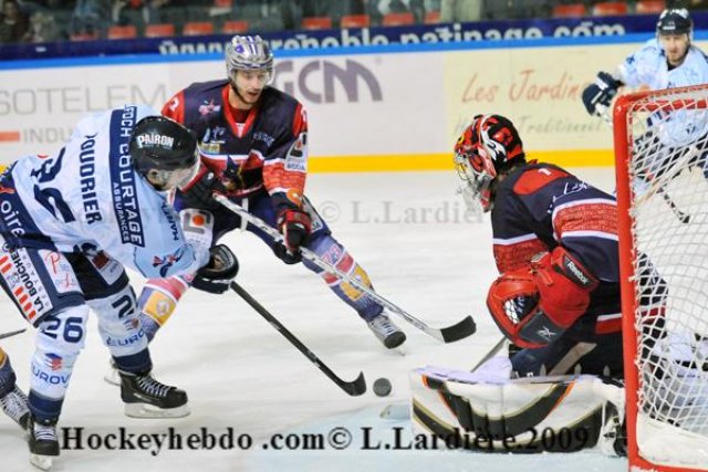 Photo hockey match Grenoble  - Angers  le 28/11/2009