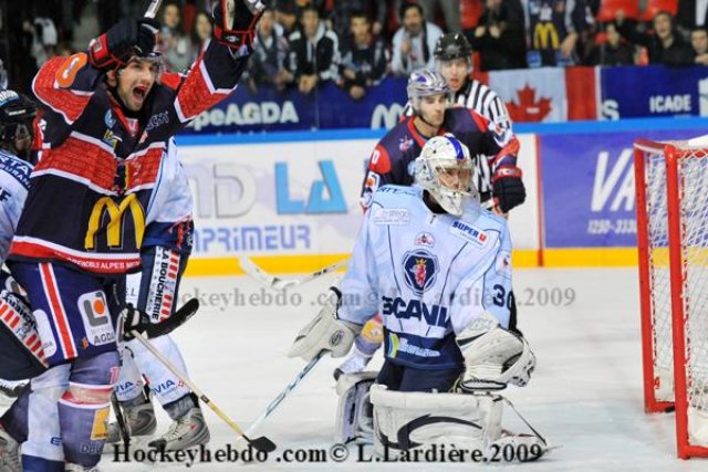 Photo hockey match Grenoble  - Angers  le 28/11/2009