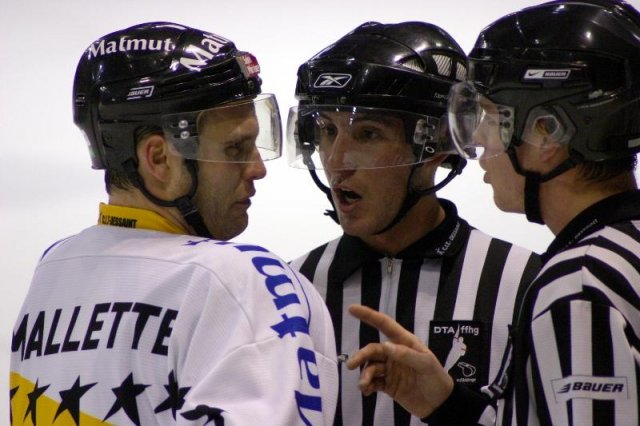 Photo hockey match Amiens  - Rouen le 28/11/2009