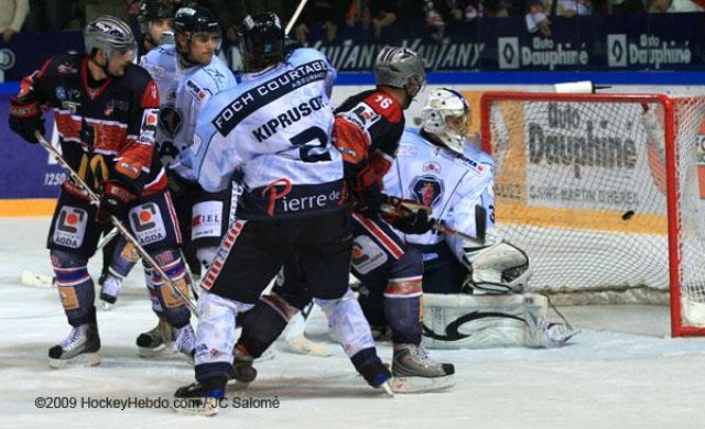 Photo hockey match Grenoble  - Angers  le 28/11/2009