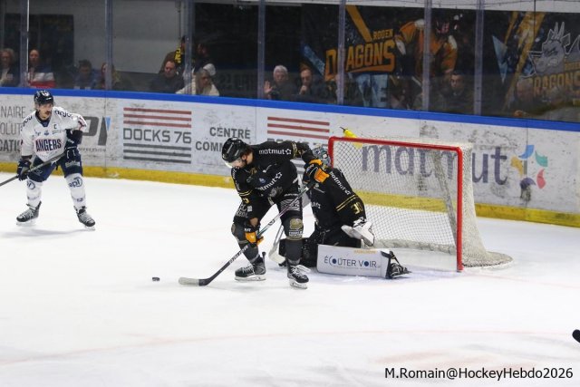 Photo hockey match Rouen - Angers  le 04/03/2026