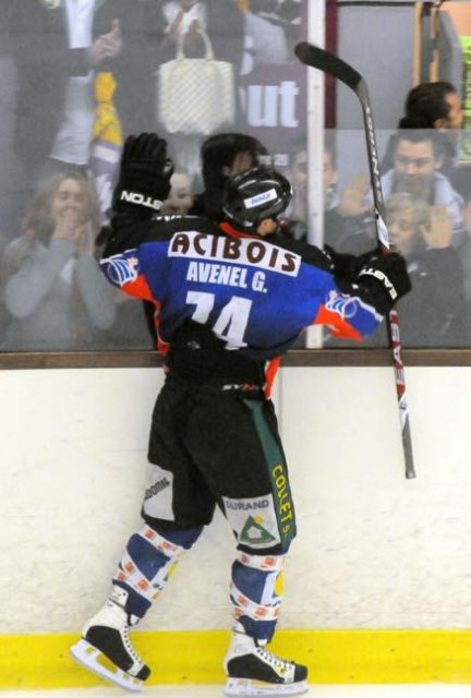 Photo hockey match Caen  - Brest  le 04/12/2009