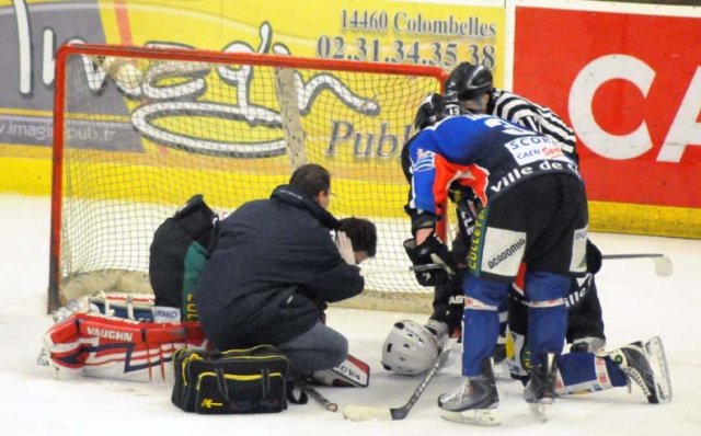Photo hockey match Caen  - Brest  le 04/12/2009