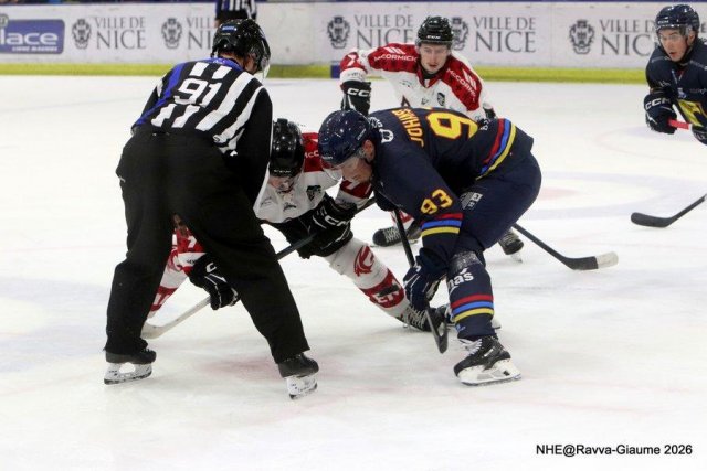 Photo hockey match Nice - Amiens  le 04/03/2026