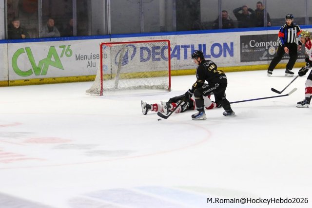 Photo hockey match Rouen - Amiens  le 14/03/2026