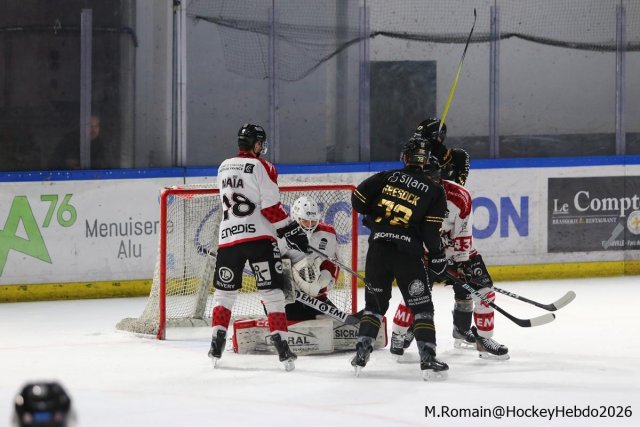 Photo hockey match Rouen - Amiens  le 21/03/2026