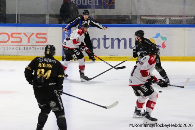 Photo hockey match Rouen - Amiens  le 21/03/2026