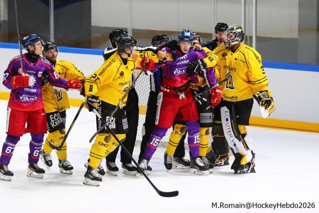 Photo hockey match Rouen - Düsseldorf le 05/09/2026