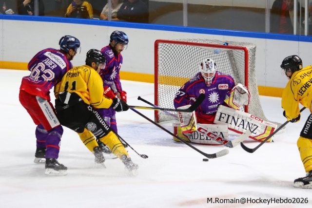 Photo hockey match Rouen - Düsseldorf le 05/09/2026