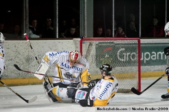 Photo hockey match Briançon  - Rouen le 08/12/2009