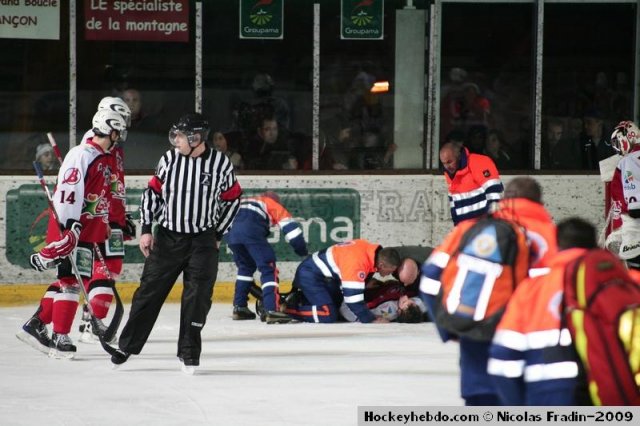 Photo hockey match Briançon  - Rouen le 08/12/2009