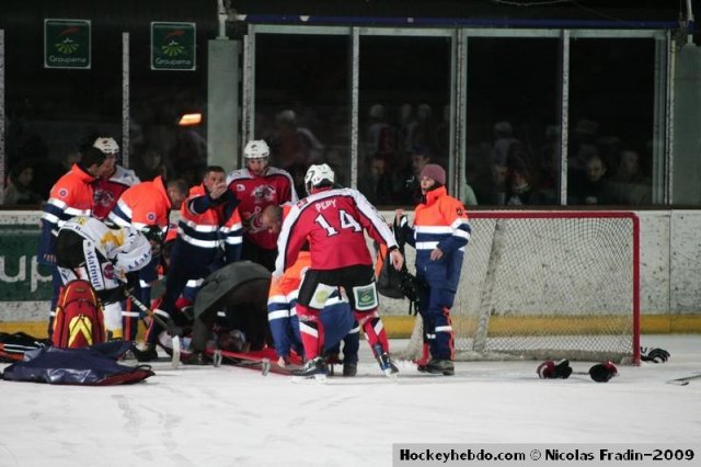 Photo hockey match Briançon  - Rouen le 08/12/2009