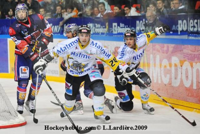 Photo hockey match Grenoble  - Rouen le 12/12/2009