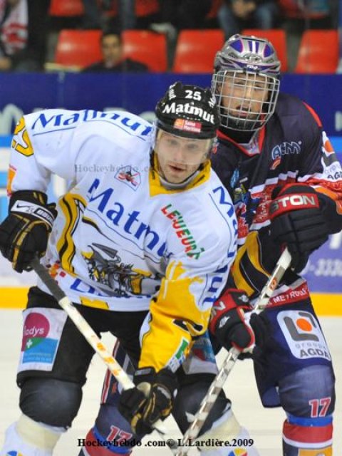 Photo hockey match Grenoble  - Rouen le 12/12/2009