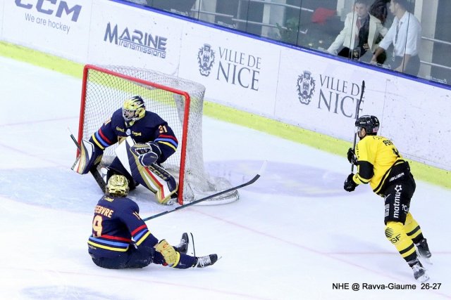 Photo hockey match Nice - Rouen le 02/10/2026
