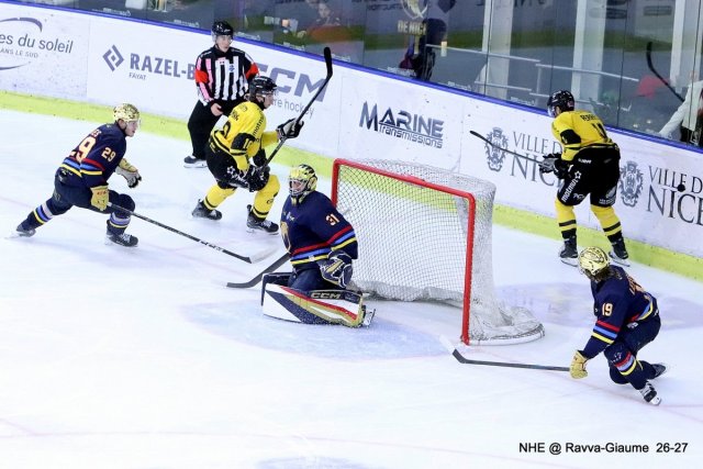 Photo hockey match Nice - Rouen le 02/10/2026