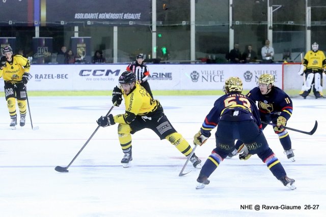 Photo hockey match Nice - Rouen le 02/10/2026