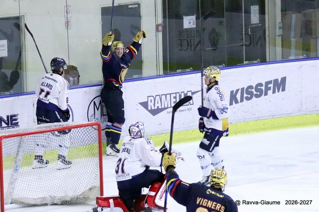 Photo hockey match Nice - Angers  le 09/10/2026