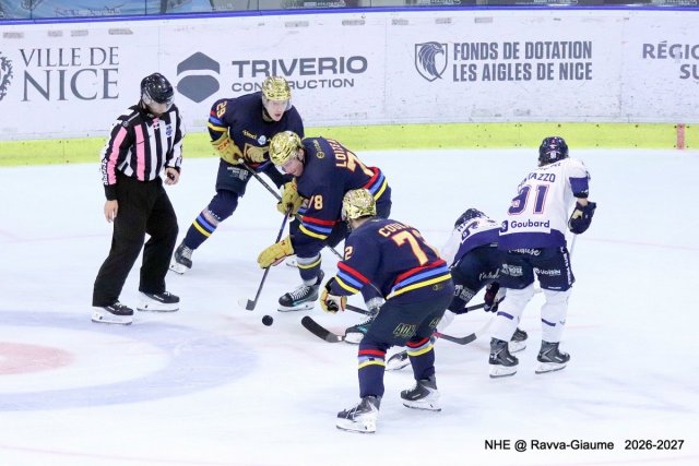 Photo hockey match Nice - Angers  le 09/10/2026