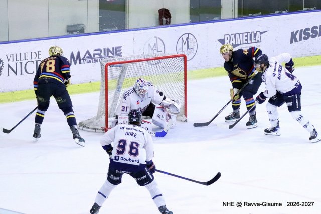 Photo hockey match Nice - Angers  le 09/10/2026