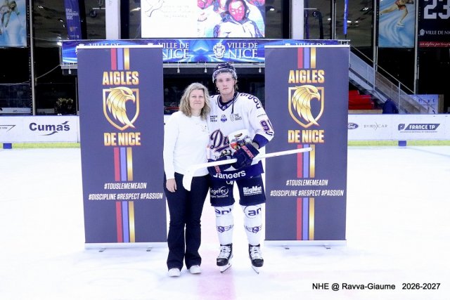 Photo hockey match Nice - Angers  le 09/10/2026