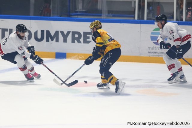 Photo hockey match Rouen - Chamonix  le 09/10/2026