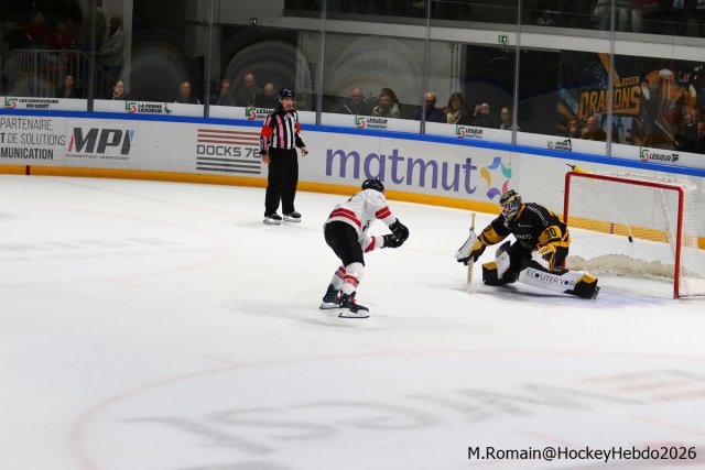 Photo hockey match Rouen - Chamonix  le 09/10/2026