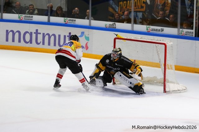 Photo hockey match Rouen - Chamonix  le 09/10/2026