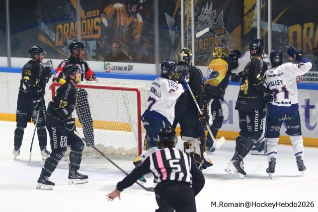 Photo hockey match Rouen - Angers  le 12/10/2026
