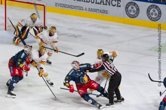 Photo hockey match Grenoble  - Nice le 16/10/2026
