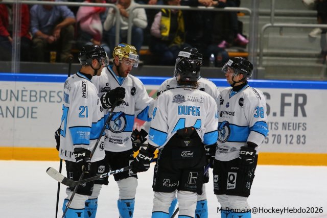 Photo hockey match Rouen - Marseille le 15/10/2026