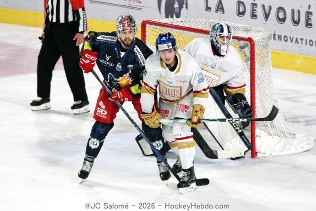 Photo hockey match Grenoble  - Nice le 16/10/2026