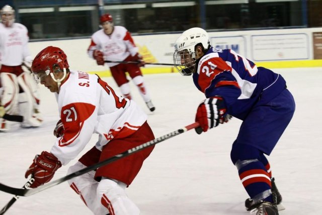 Photo hockey album CM U20  Slovénie - Danemark