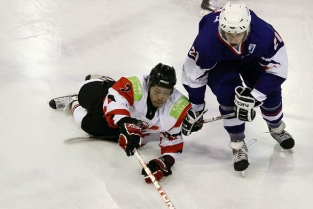 Photo hockey album CM U20 France - Japon
