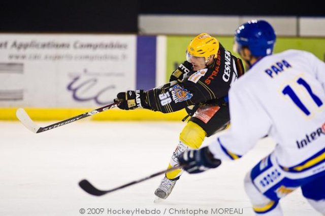 Photo hockey match Strasbourg  - Villard-de-Lans le 19/12/2009