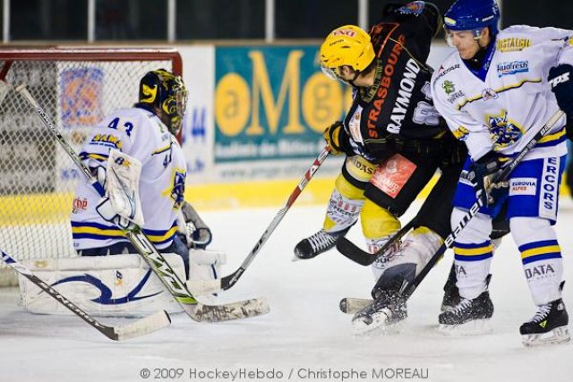 Photo hockey match Strasbourg  - Villard-de-Lans le 19/12/2009