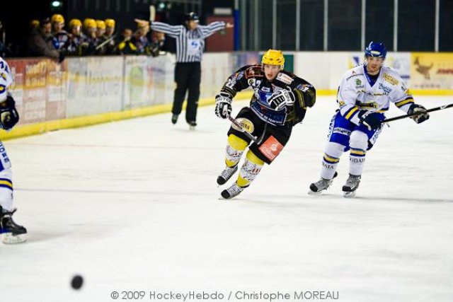 Photo hockey match Strasbourg  - Villard-de-Lans le 19/12/2009