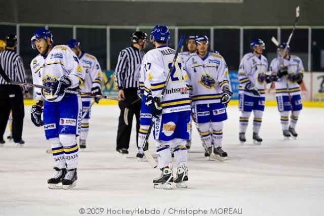 Photo hockey match Strasbourg  - Villard-de-Lans le 19/12/2009