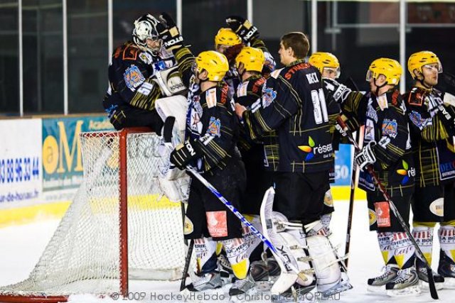 Photo hockey match Strasbourg  - Villard-de-Lans le 19/12/2009