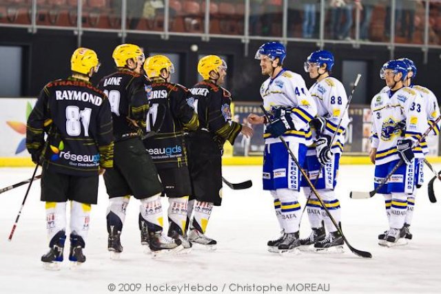 Photo hockey match Strasbourg  - Villard-de-Lans le 19/12/2009