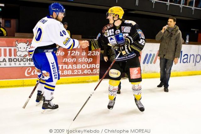 Photo hockey match Strasbourg  - Villard-de-Lans le 19/12/2009