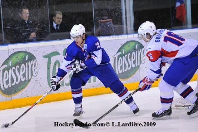 Photo hockey reportage France-Slovénie