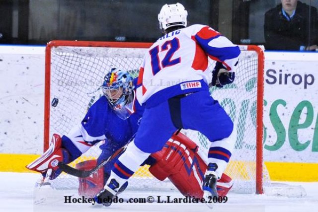 Photo hockey reportage France-Slovénie
