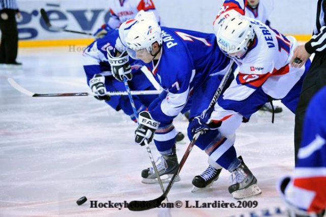 Photo hockey reportage France-Slovénie