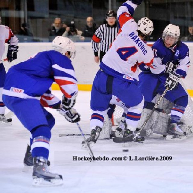 Photo hockey reportage France-Slovénie
