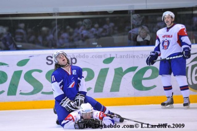 Photo hockey reportage France-Slovénie